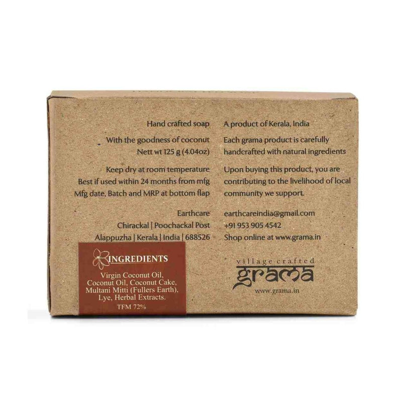 Buy Handmade Multani Mitti Soap, 125g each | Pack of 2 | Shop Verified Sustainable Body Soap on Brown Living™