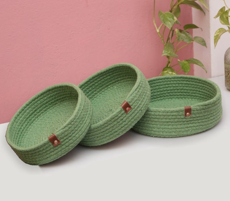 Buy Handmade Nesting Basket (Set of 3) | Shop Verified Sustainable Kitchen Organisers on Brown Living™