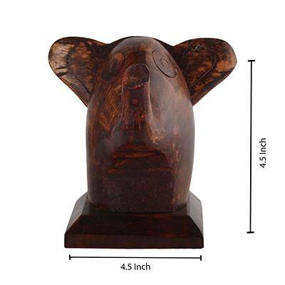 Buy Elephant Lovers Wooden Spectacle Holder | Table Organiser | Shop Verified Sustainable Table Decor on Brown Living™