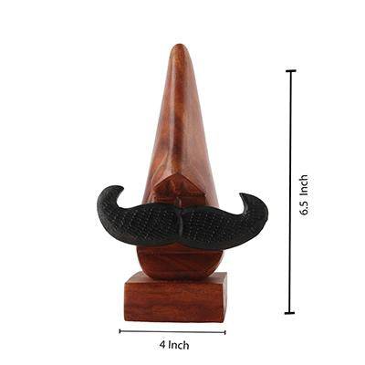 Buy Handmade Wooden Nose Shaped Eyeglass Holder | Home Decor | Shop Verified Sustainable Table Decor on Brown Living™