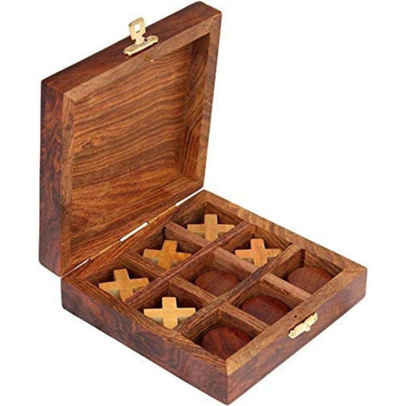 Buy Metal & Wooden Noughts and Crosses- Pedagogical Board | Indoor Games | Shop Verified Sustainable Learning & Educational Toys on Brown Living™