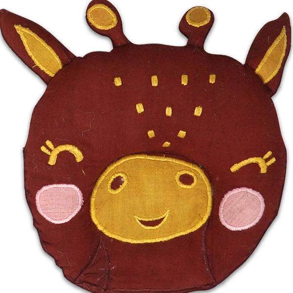 Buy Happy Giraffe Pillow For Babies | Shop Verified Sustainable Pillow on Brown Living™