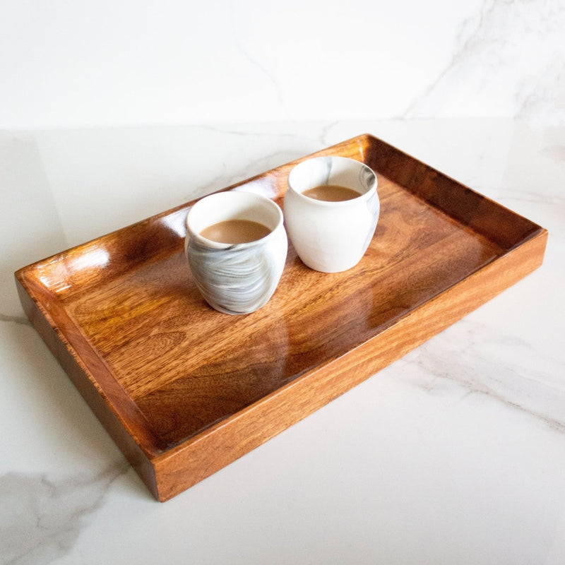 Buy Hidden Hold Mango Wood Tray | Shop Verified Sustainable Trays & Platters on Brown Living™