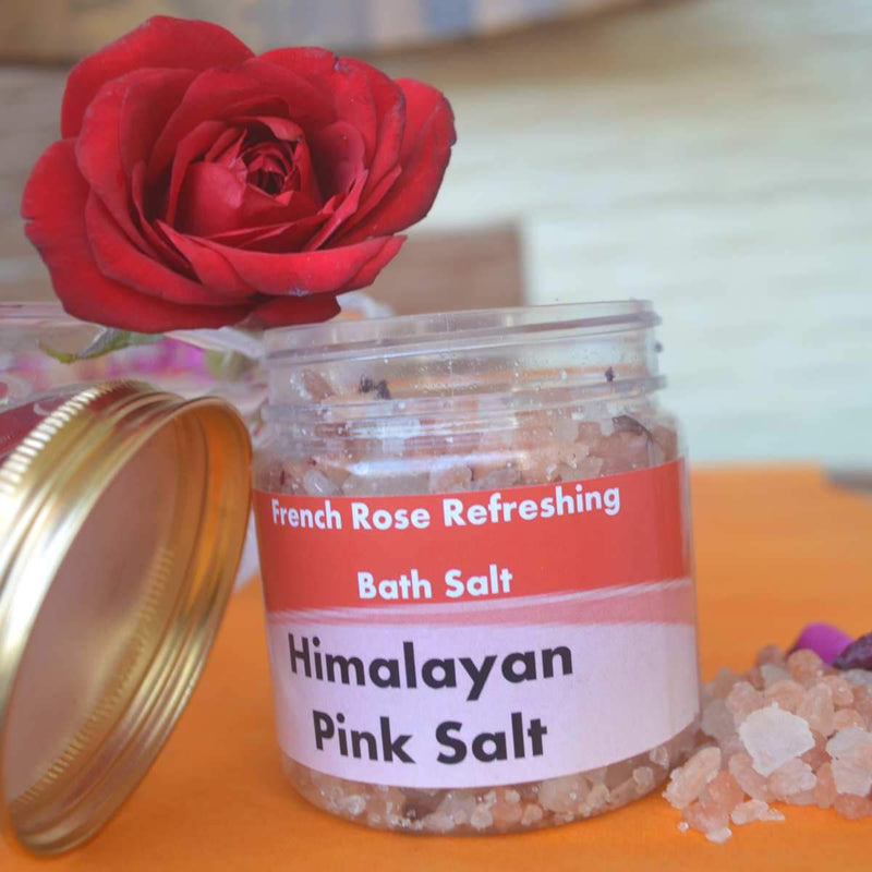 Buy Himalayan Pink Salt | French Rose Refreshing bath salt | Shop Verified Sustainable Bath Salt on Brown Living™