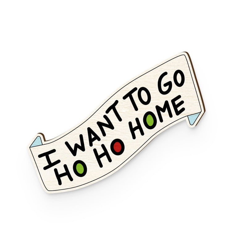 Buy Ho Ho Home Hand Painted Wooden Pin | Shop Verified Sustainable Travel Accessories on Brown Living™