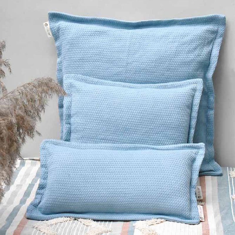 Buy Intertwined Blue Cushion Cover | Shop Verified Sustainable Covers & Inserts on Brown Living™