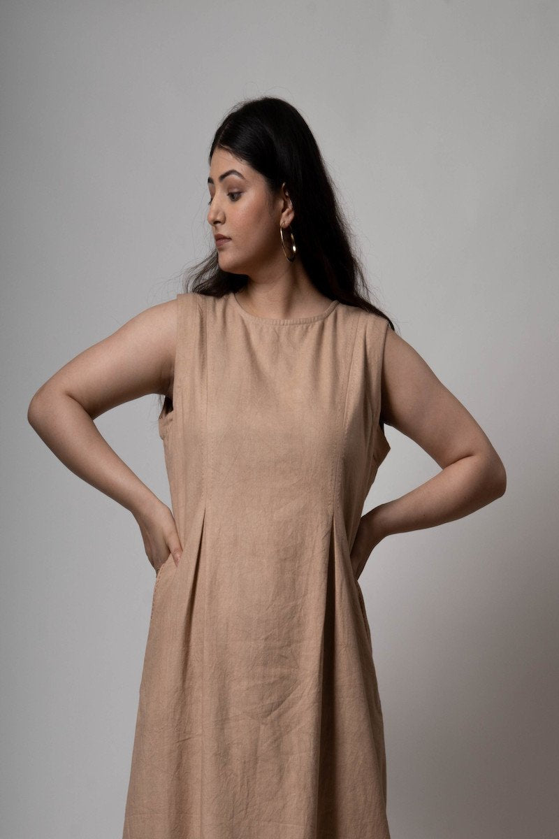 Buy Inverted Pleat Dress | Shop Verified Sustainable Womens Dress on Brown Living™