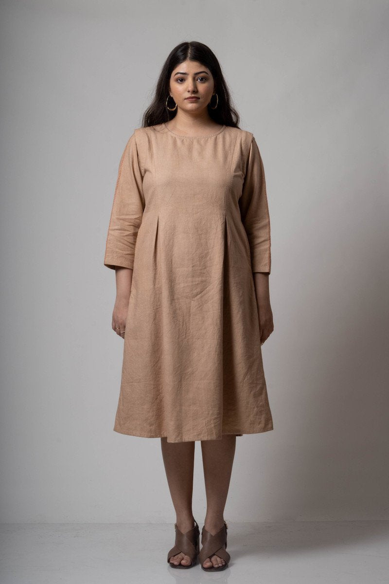 Buy Inverted Pleat Dress | Shop Verified Sustainable Womens Dress on Brown Living™