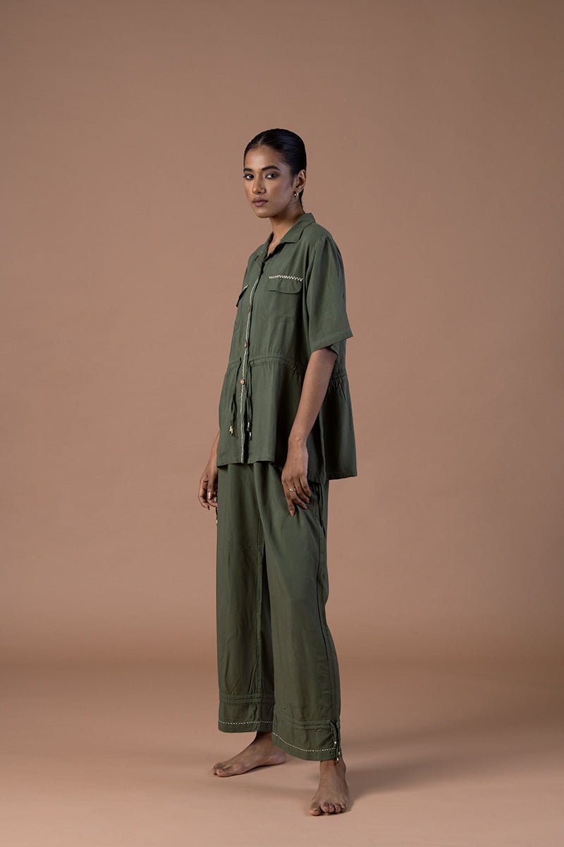 Buy Jaitooni Rayon Trouser | Shop Verified Sustainable Products on Brown Living