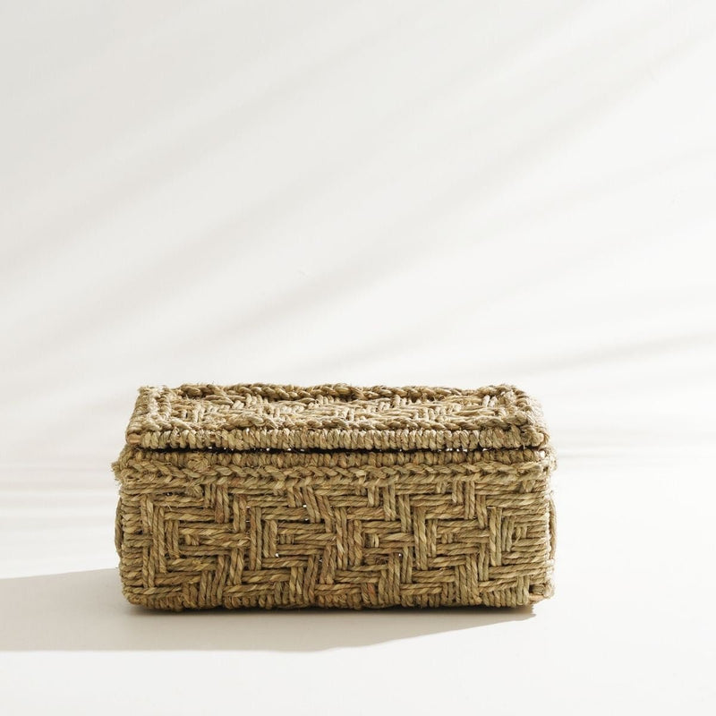 Buy June - Handcrafted Natural Storage Box | Shop Verified Sustainable Baskets & Boxes on Brown Living™