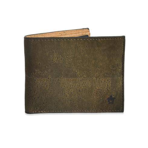 Buy Kakapo Cork Wallet - Unique Unisex Slim Wallet for Men and Women - Green | Shop Verified Sustainable Wallet on Brown Living™