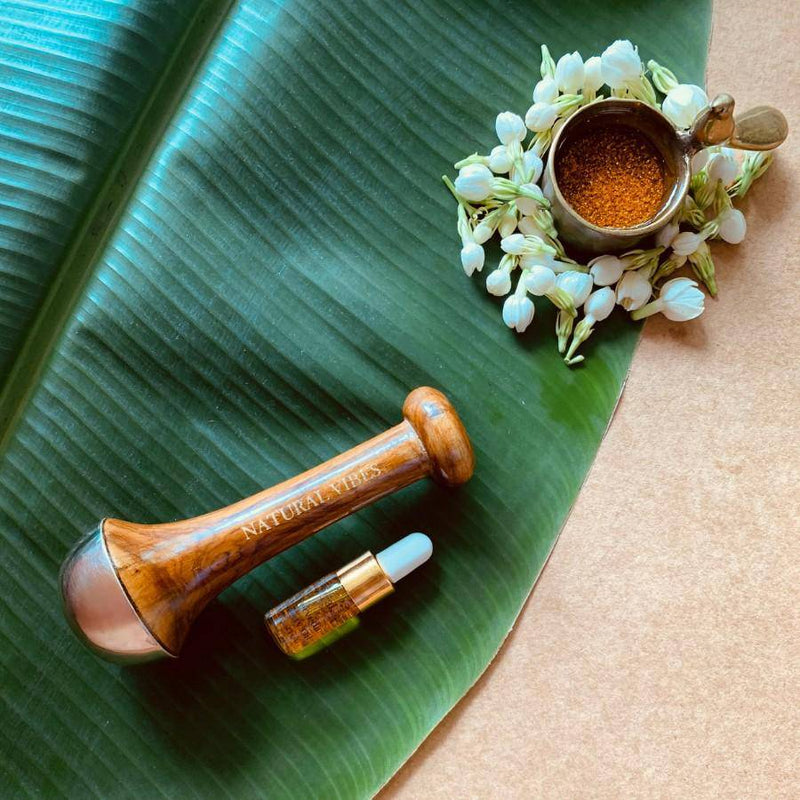 Buy Kansa Face Massage Wand with FREE Gold Beauty Elixir Oil | Shop Verified Sustainable Massager on Brown Living™