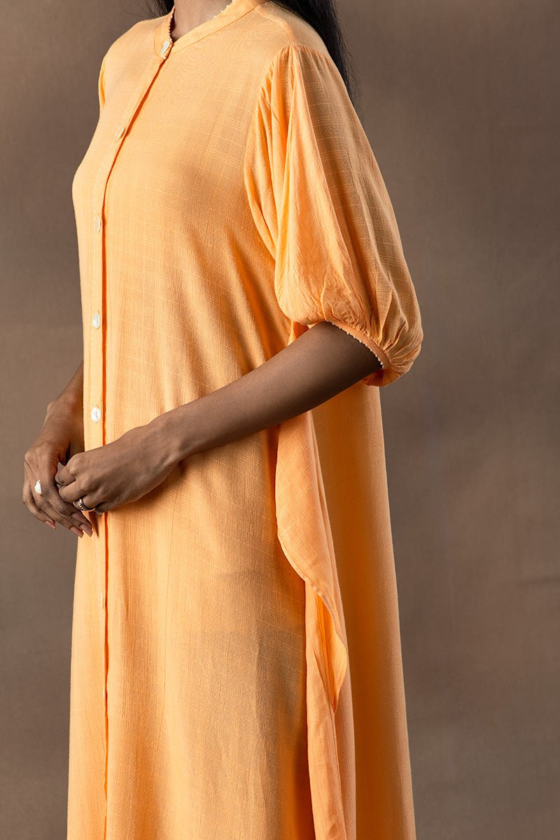 Buy Kesari Sugarcane Fabric Shirt Dress | Shop Verified Sustainable Products on Brown Living