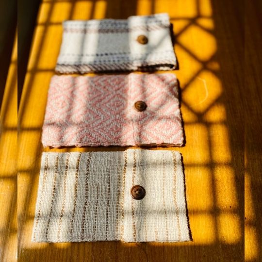 Buy Kys - Multipurpose Handwoven Pouch | Hemp Cotton Blend | Pink | Shop Verified Sustainable Organizers & Planners on Brown Living™