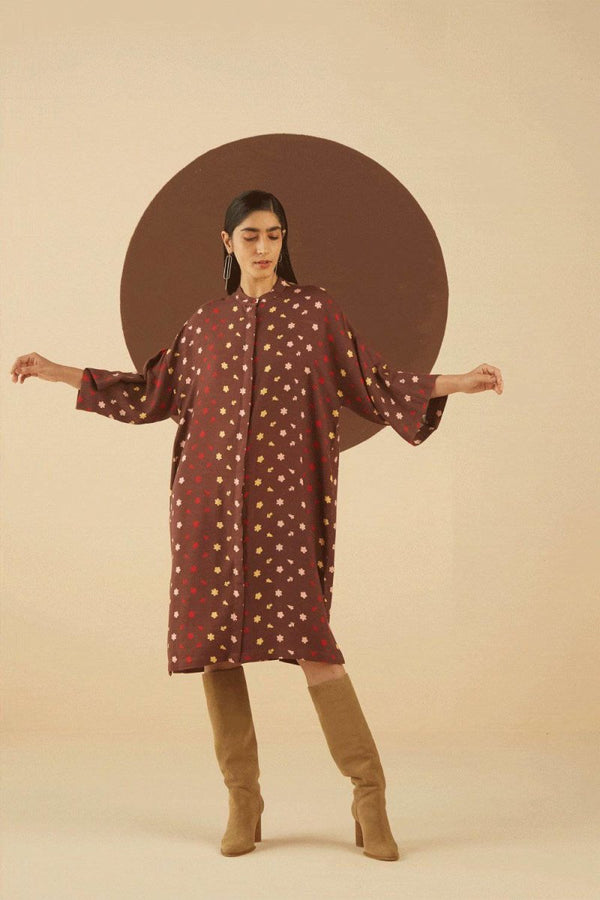 Buy Laurel Print Shirt dress | Shop Verified Sustainable Womens Dress on Brown Living™