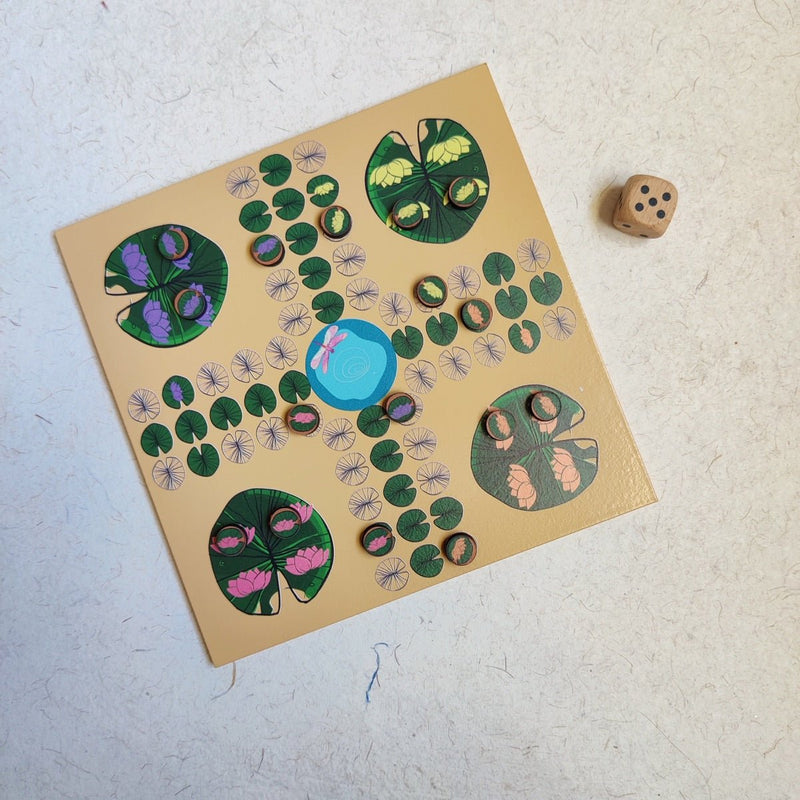 Let's Ludo- Wooden Miniature Ludo | Verified Sustainable Learning & Educational Toys on Brown Living™