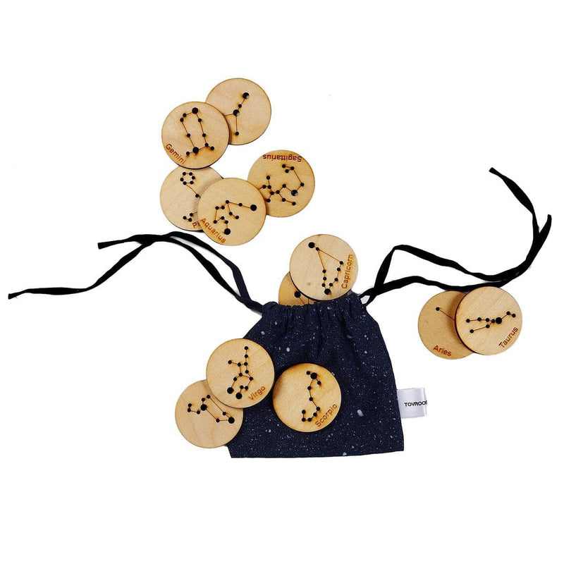 Buy Little Star Gazers' Wooden Constellation Coins (17 Pieces) | Shop Verified Sustainable Learning & Educational Toys on Brown Living™