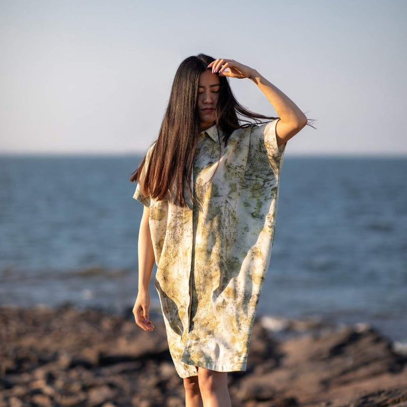 Buy Lost In Forest | Shirt Dress | Shop Verified Sustainable Womens dress on Brown Living™