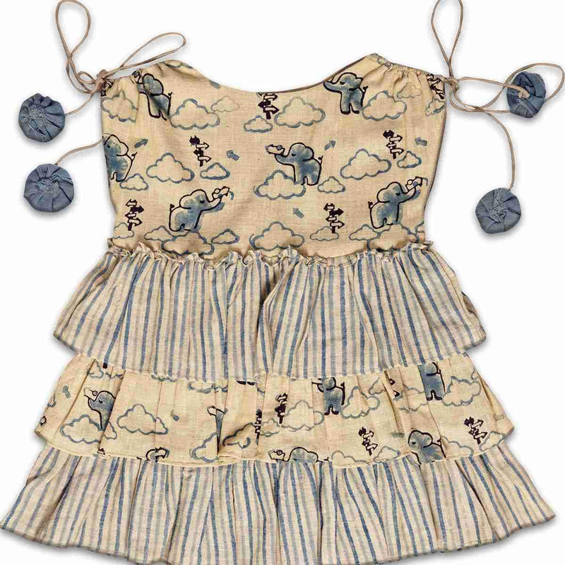 Buy Luna Frock For Girls | Shop Verified Sustainable Kids Frocks & Dresses on Brown Living™