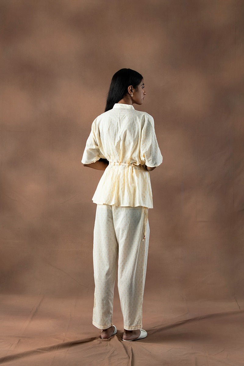 Buy Maahru Organic Cotton Pleated Shirt | Shop Verified Sustainable Products on Brown Living