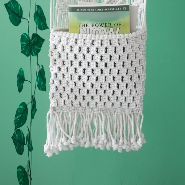 Buy Macrame Magazine Holder - Large | Shop Verified Sustainable Organisers on Brown Living™