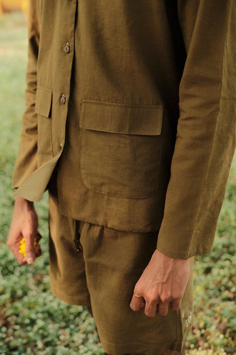 Buy Marigold Reversible Shirt | Dyed with Marigolds | Shop Verified Sustainable Mens Shirt on Brown Living™