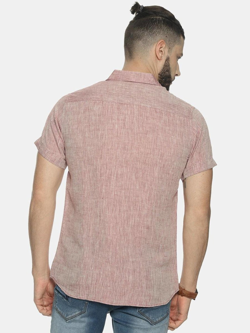 Buy Maroon Colour Slim Fit Hemp Casual Shirt | Shop Verified Sustainable Mens Shirt on Brown Living™