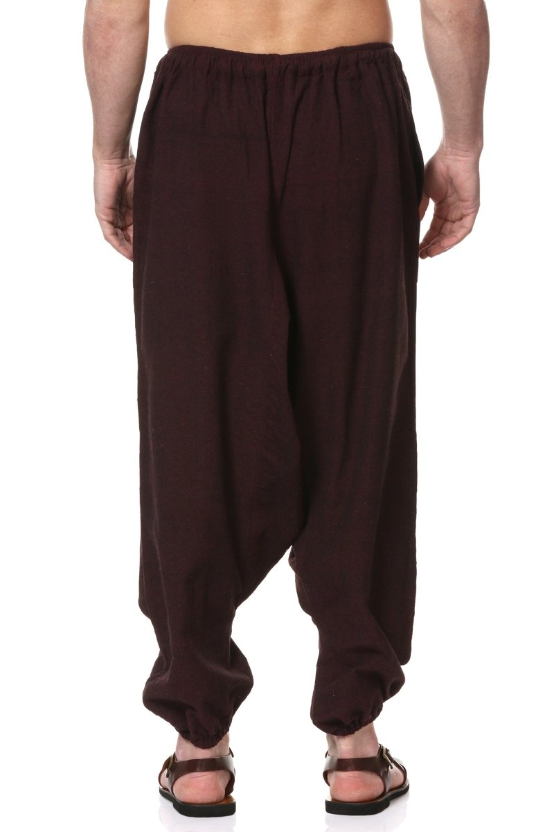 Buy Men's Combo Pack of 2 Harem Pants | Black & Maroon | GSM-170 | Free Size | Shop Verified Sustainable Products on Brown Living