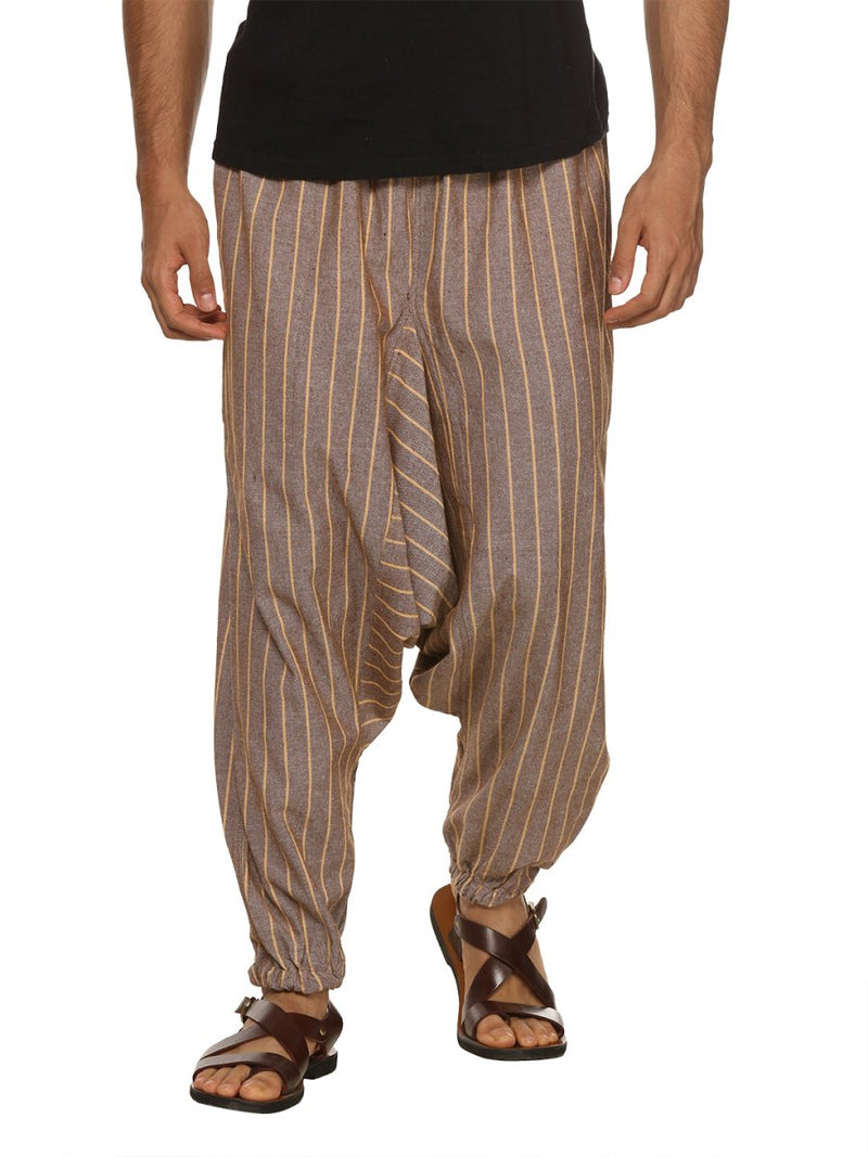 Buy Men's Harem Pant | Black Stripes | Fits Waist Size 28" to 38" | Shop Verified Sustainable Products on Brown Living