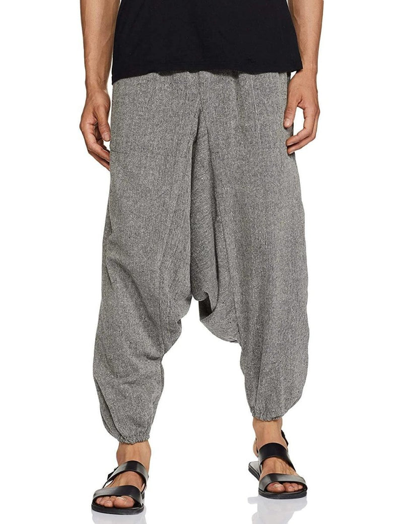 Buy Men's Harem Pant | Grey | Fits Waist Size 26" to 38" | Shop Verified Sustainable Mens Pyjama on Brown Living™