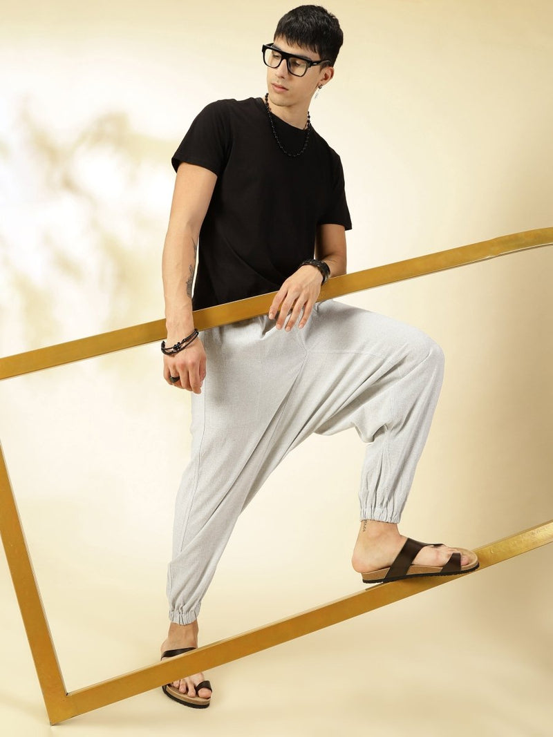 Buy Men's Harem Pant | Melange Grey | Fits Waist Size 28" to 36" | Shop Verified Sustainable Products on Brown Living