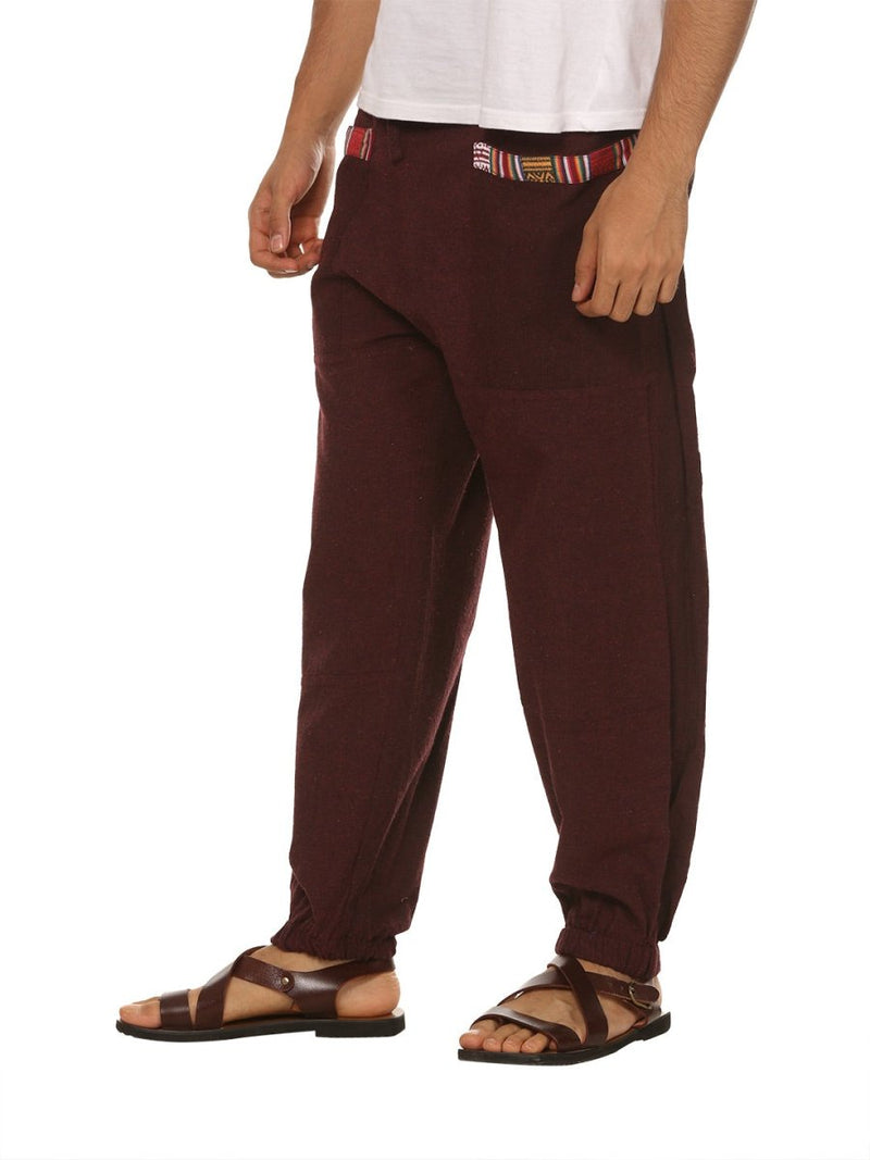 Buy Men's Hopper | Maroon | Fits Waist Sizes 28 to 38 Inches | Shop Verified Sustainable Products on Brown Living