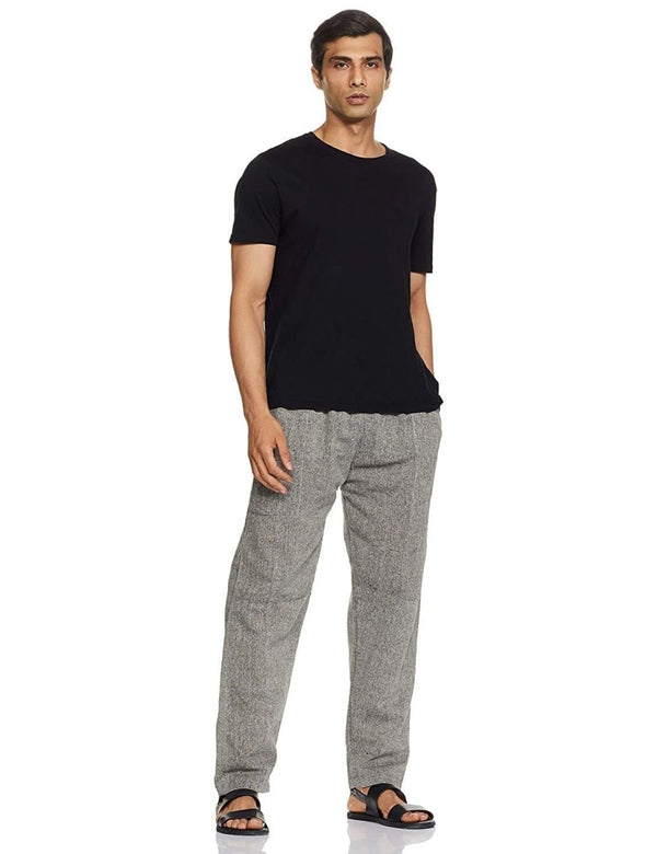 Buy Men's Lounge Pant | Grey | GSM-170 | Free Size | AT1013 | Shop Verified Sustainable Products on Brown Living