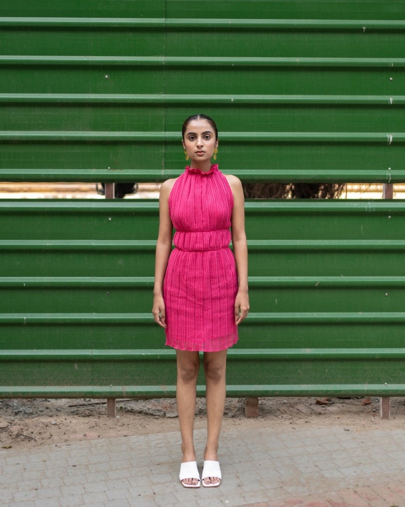 Buy Mia Dress - Bright Pink | Shop Verified Sustainable Womens Dress on Brown Living™