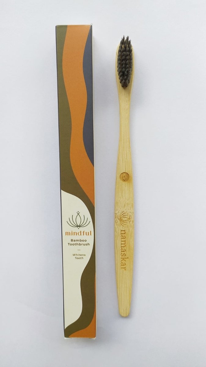 Buy Mindful | Bamboo Toothbrush | 100% Compostable | Shop Verified Sustainable Tooth Brush on Brown Living™