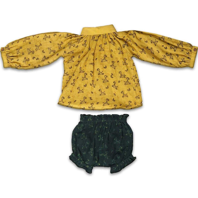 Buy Mira Jhabla Set For Girls | Shop Verified Sustainable Kids Daywear Sets on Brown Living™