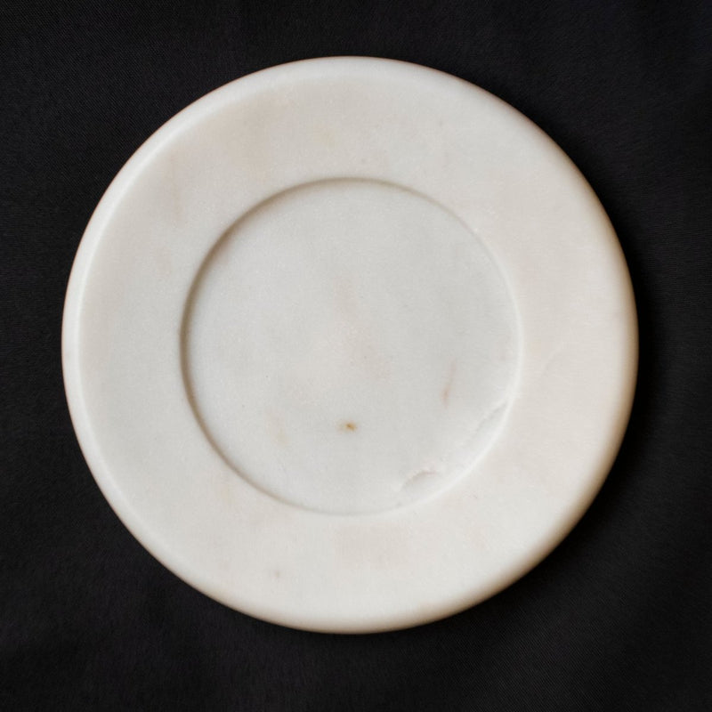 Buy Moon Marble Trinket Tray White | Shop Verified Sustainable Decor & Artefacts on Brown Living™