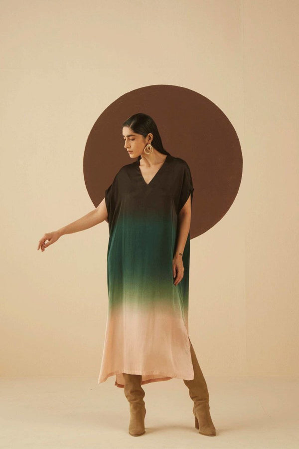 Buy Naomi Ombre Kaftan Dress | Shop Verified Sustainable Womens Dress on Brown Living™