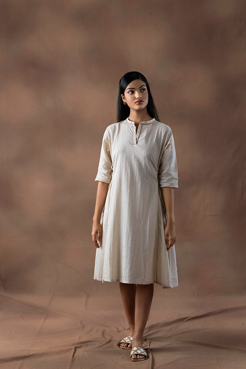 Buy Nazaah Organic Cotton Flared Dress | Shop Verified Sustainable Products on Brown Living