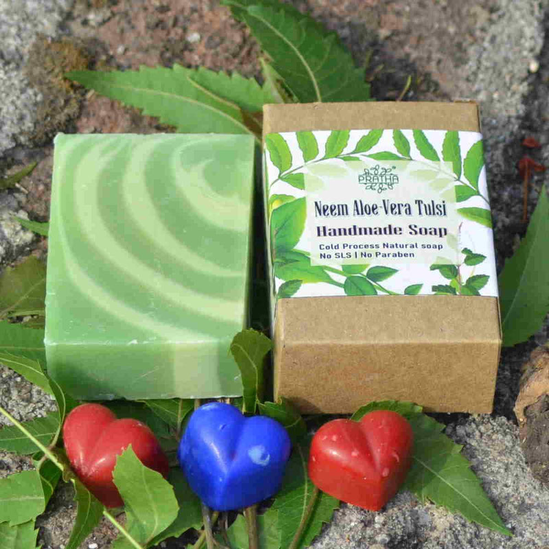 Buy Neem, Aloe-Vera, Tulsi | Cold Process Handmade Soap | Shop Verified Sustainable Body Soap on Brown Living™