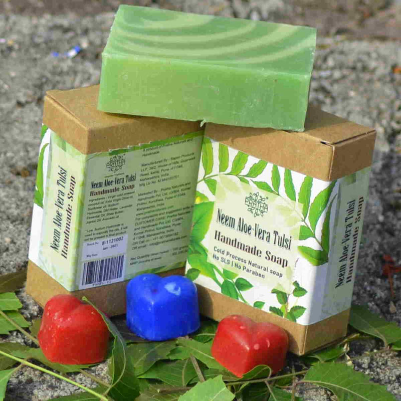 Buy Neem, Aloe-Vera, Tulsi | Cold Process Handmade Soap | Shop Verified Sustainable Body Soap on Brown Living™