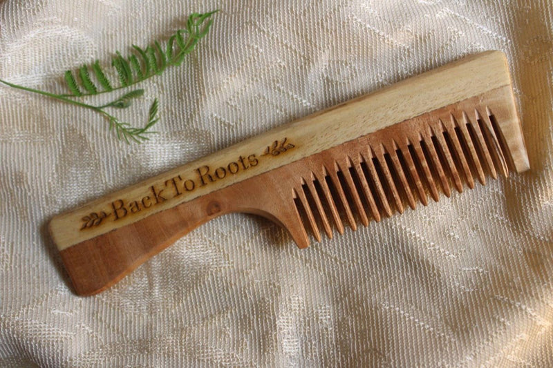 Buy Neem Comb | Comb with Handle | Full Size | Shop Verified Sustainable Hair Comb on Brown Living™