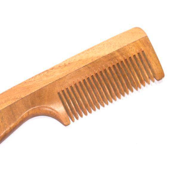 Buy Neem Comb - Fine Tooth -for setting your hair - Pack of 2 | Shop Verified Sustainable Hair Comb on Brown Living™