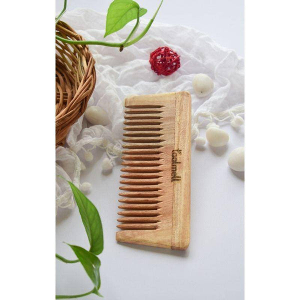 Buy Neem Detangle Comb | Pack of 1 | Wide-toothed Tip | Shower comb | Shop Verified Sustainable Hair Comb on Brown Living™