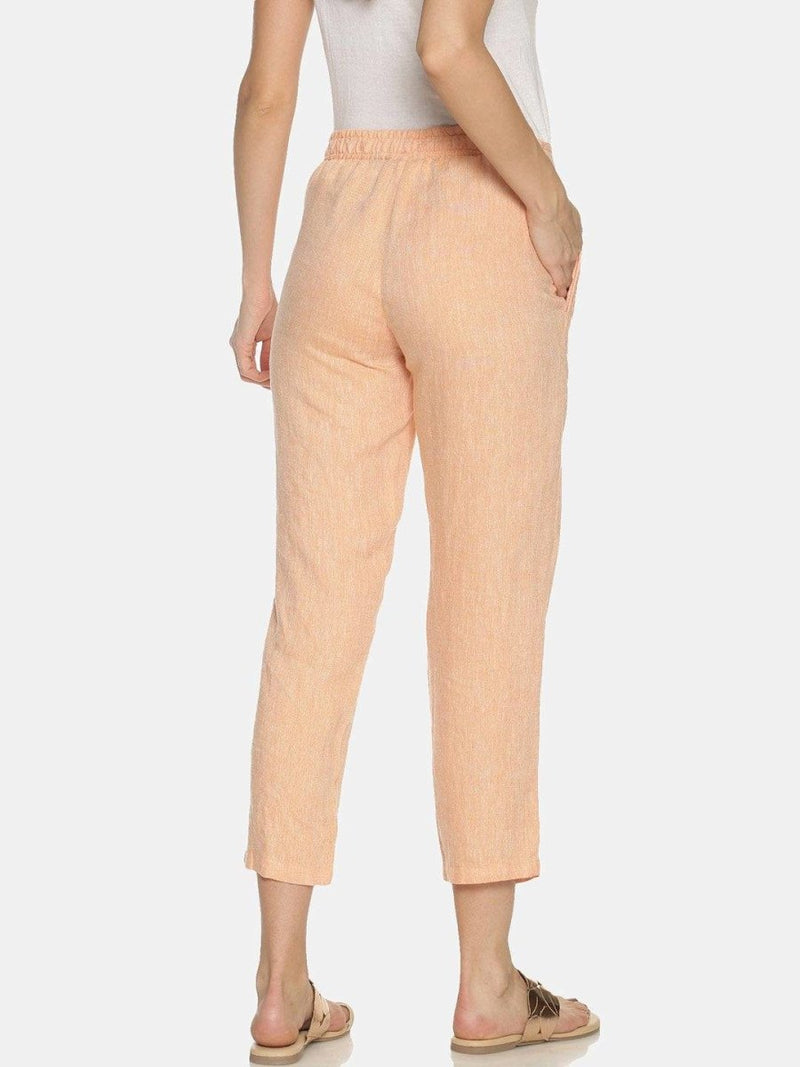 Buy Neon Saffron Colour Solid Lounge Pants For Women | Shop Verified Sustainable Womens Pants on Brown Living™