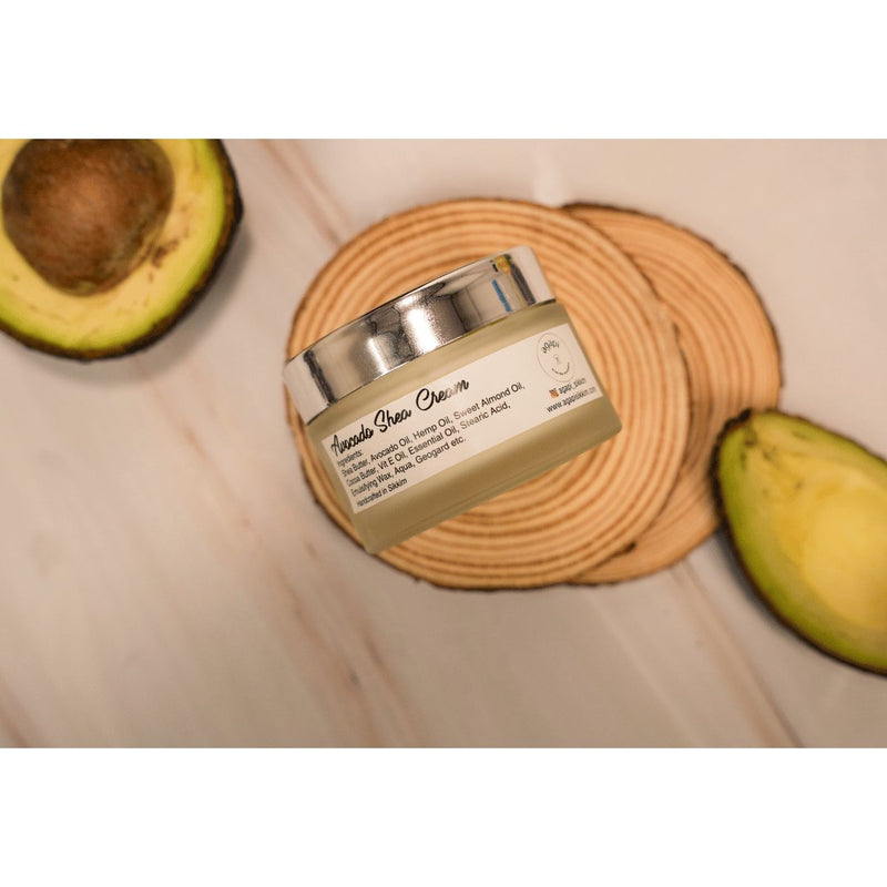 Buy Nourishing Avocado Shea Cream- 55 g | Shop Verified Sustainable Face Cream on Brown Living™