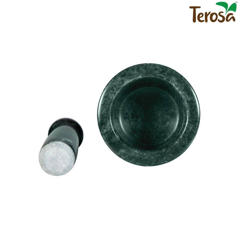 Buy Oasis Green Mortar & Pestle Set or Idi Kallu or or Khalbatta or Spice Grinder-4 Inch - Marble | Shop Verified Sustainable Kitchen Tools on Brown Living™