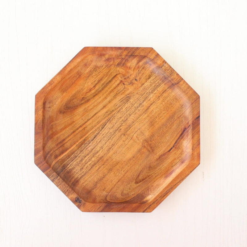 Octagonal Wooden Platter | Verified Sustainable Trays & Platters on Brown Living™