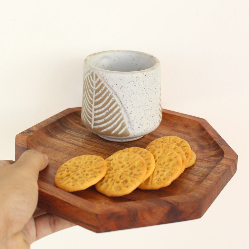 Octagonal Wooden Platter | Verified Sustainable Trays & Platters on Brown Living™