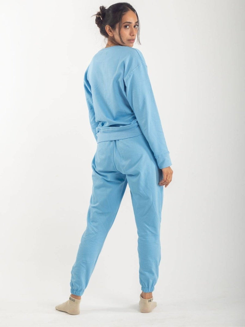 Buy OG Cotton Sweatpants - Sky | Shop Verified Sustainable Womens Co-Ord Sets on Brown Living™